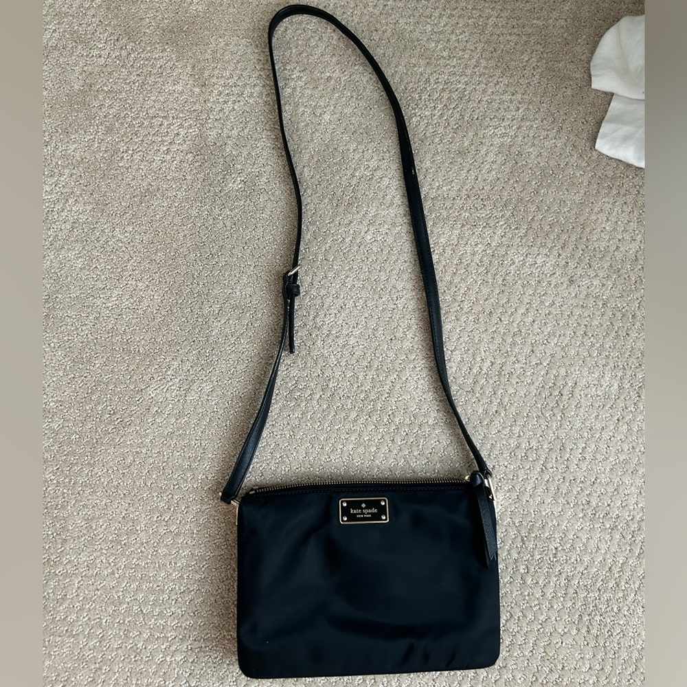 Black Kate Spade Purse — only used a couple of times — perfect condition